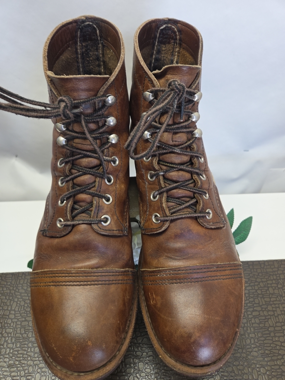 Red Wing 8111 Heritage Iron Ranger Men’s Brown Leather Boots - Picture 8 of 15
